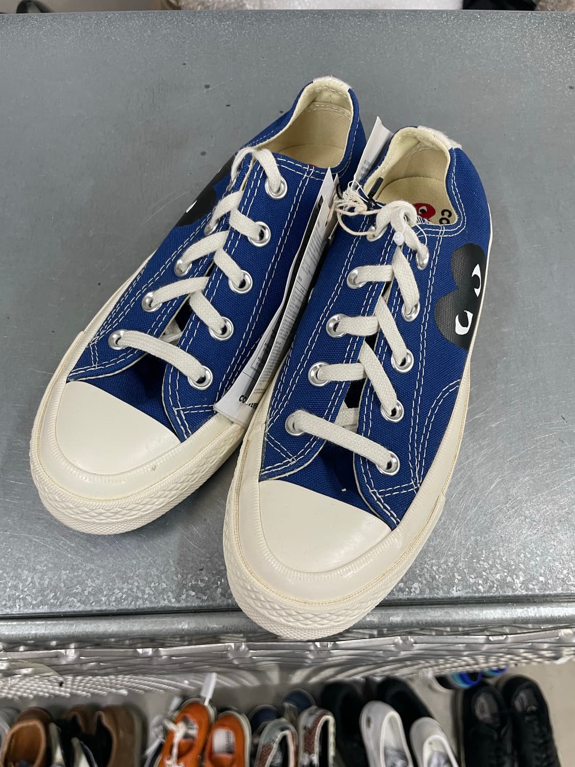 컨버스 x 꼼데 블루 로우 230mm(박스x)(gr-4620) 상품이미지2