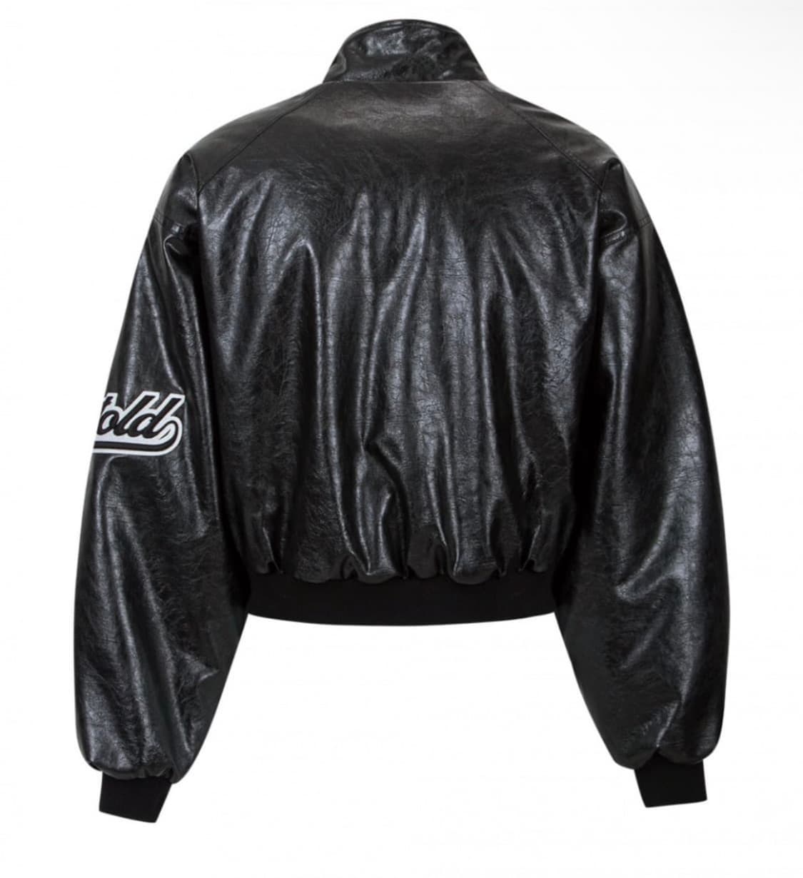 ESC studio 'Notold" 레더 블루종 블랙 상품이미지2