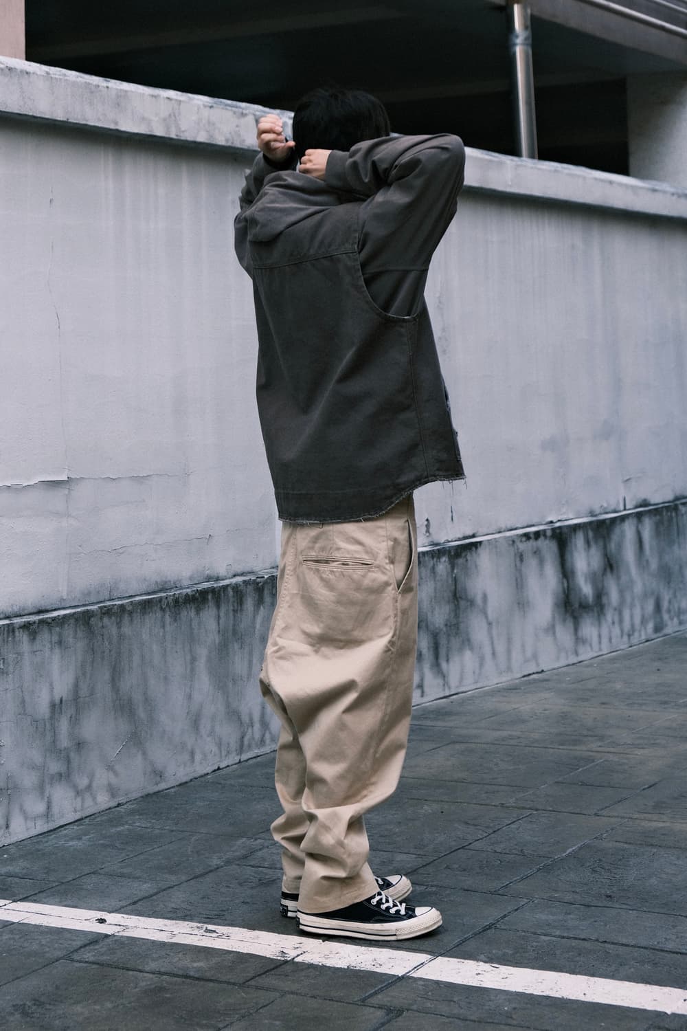 간류 사루엘 팬츠 베이지 치노팬츠 상품이미지1