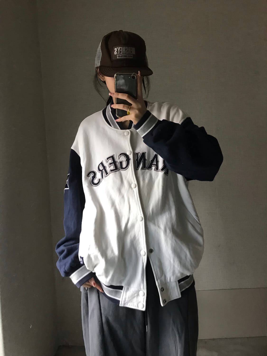 MLB 오버핏 바시티 자켓 상품이미지3