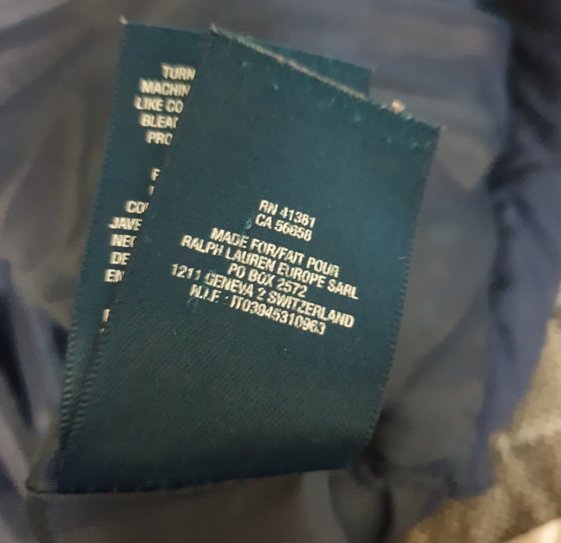 폴로랄프로렌 키즈 코듀로이 퀄팅 누빔 자켓 네이비 (7사이즈) 상품이미지5