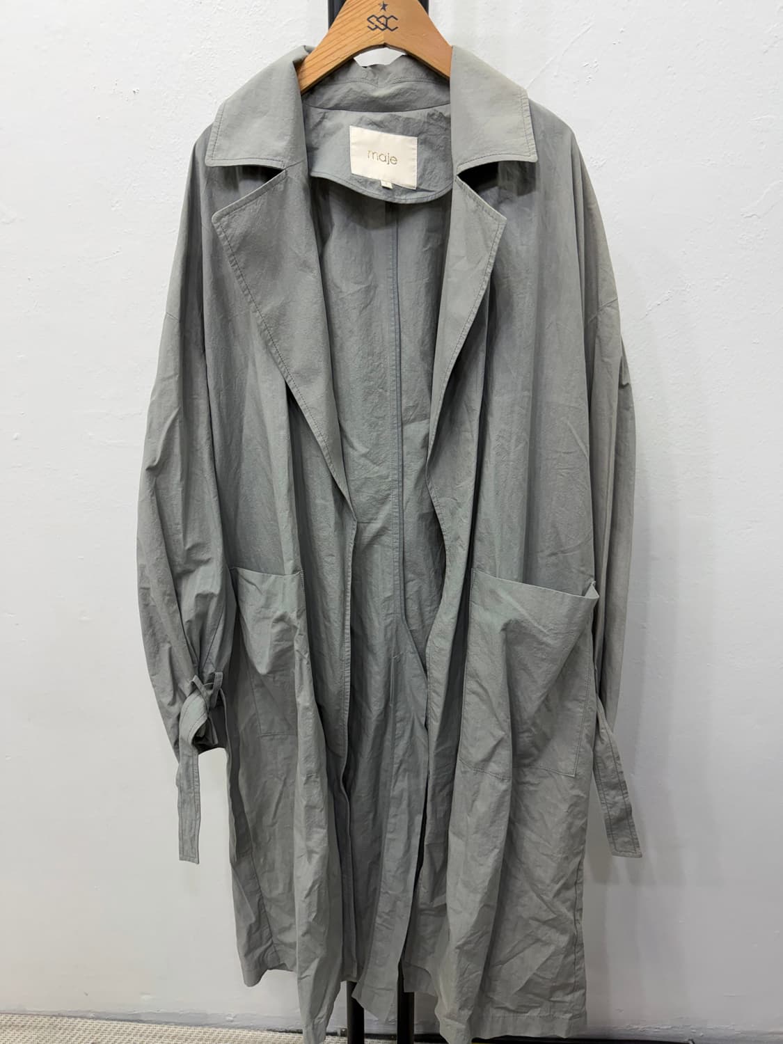 정품) 마쥬 여성 트렌치 코트 바람막이 1 상품이미지1