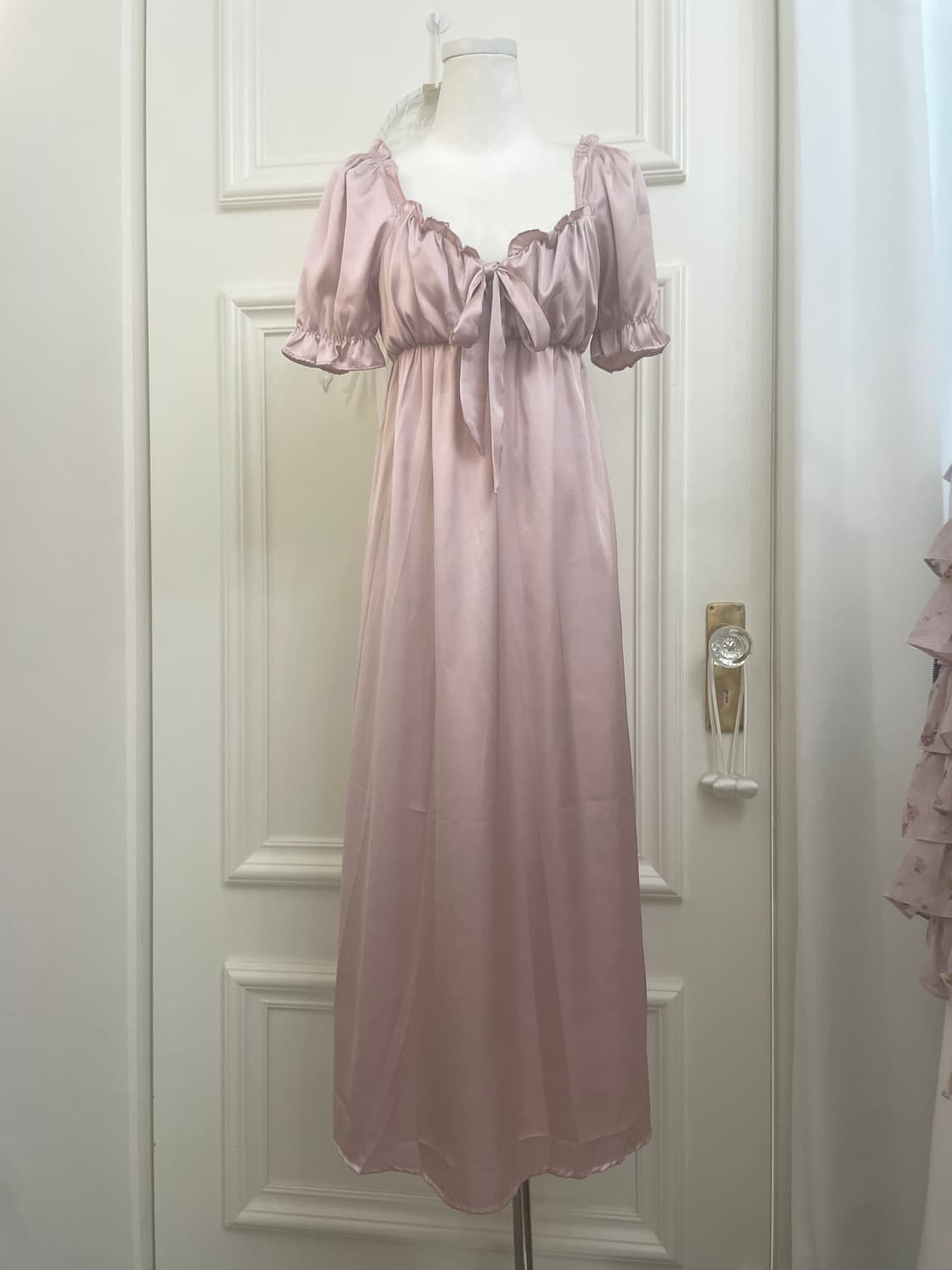 pink lavender satin beautiful opc 상품이미지1