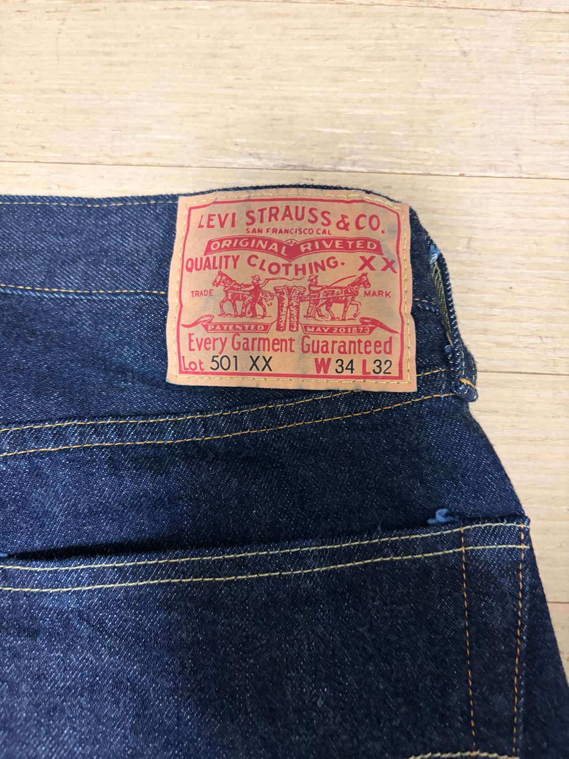 Lvc55501 w34 L32 리지드 소킹1회후 사이즈만 봄 팝니다 상품이미지3