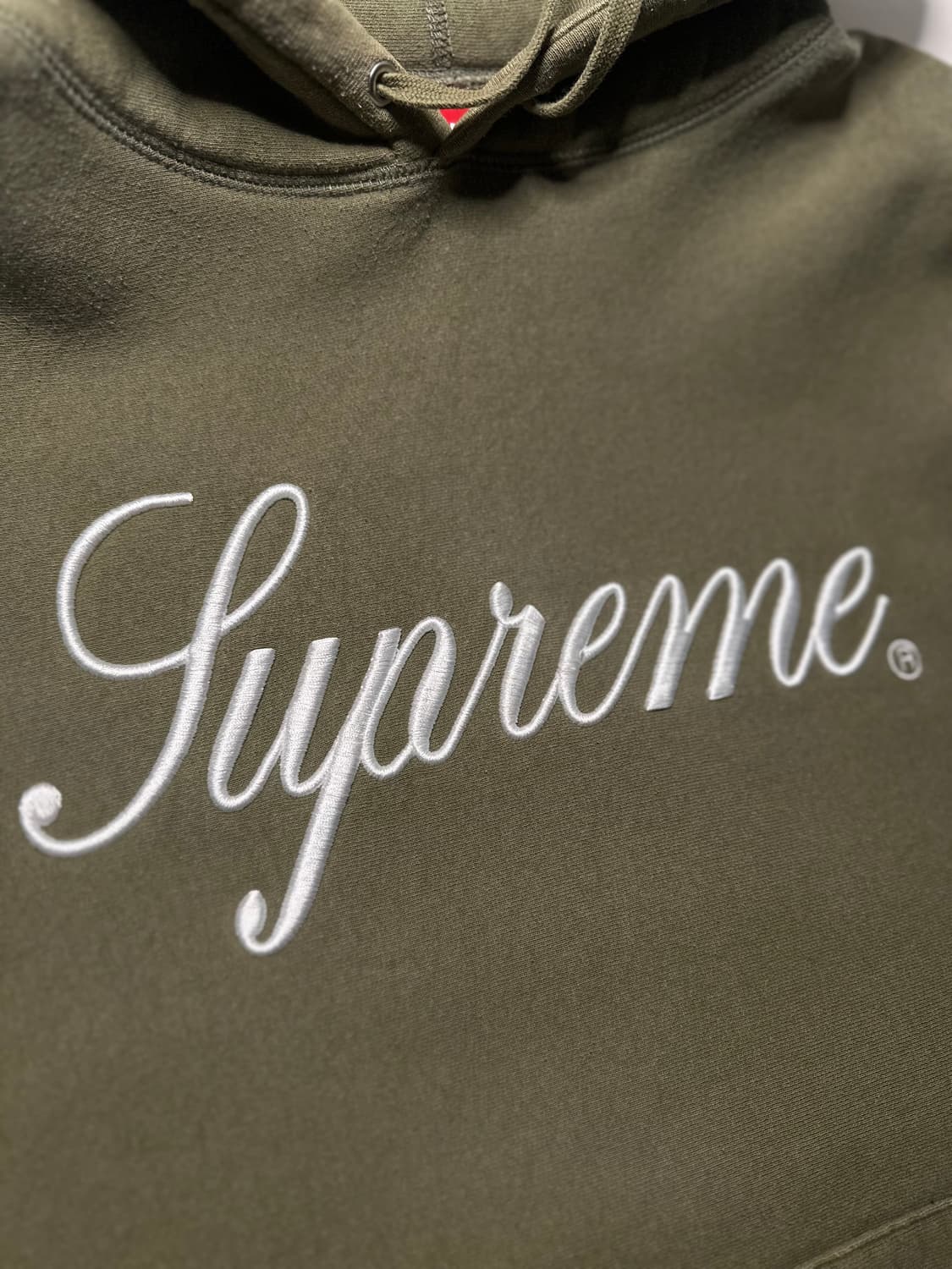 23 슈프림 후드 올리브 M 상품이미지3