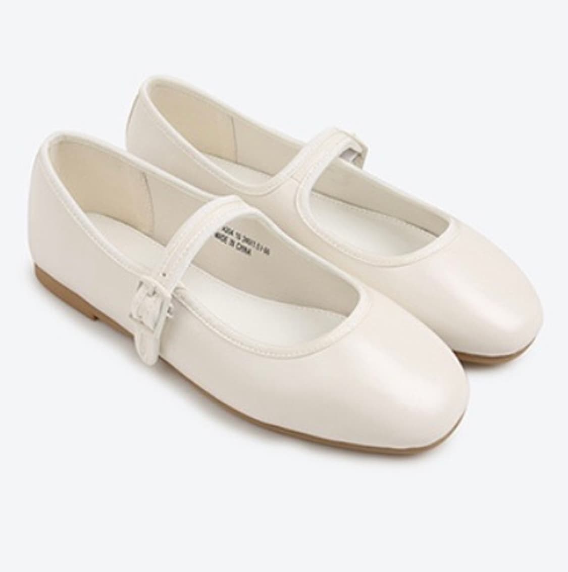 슈펜 뉴 스윗버튼 메리제인 플랫슈즈 1cm white 상품이미지1