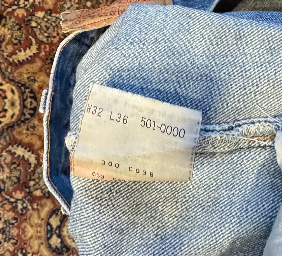 usa 빈티지 리바이스 501 데님 32"(30~31추천) (466) 상품이미지4