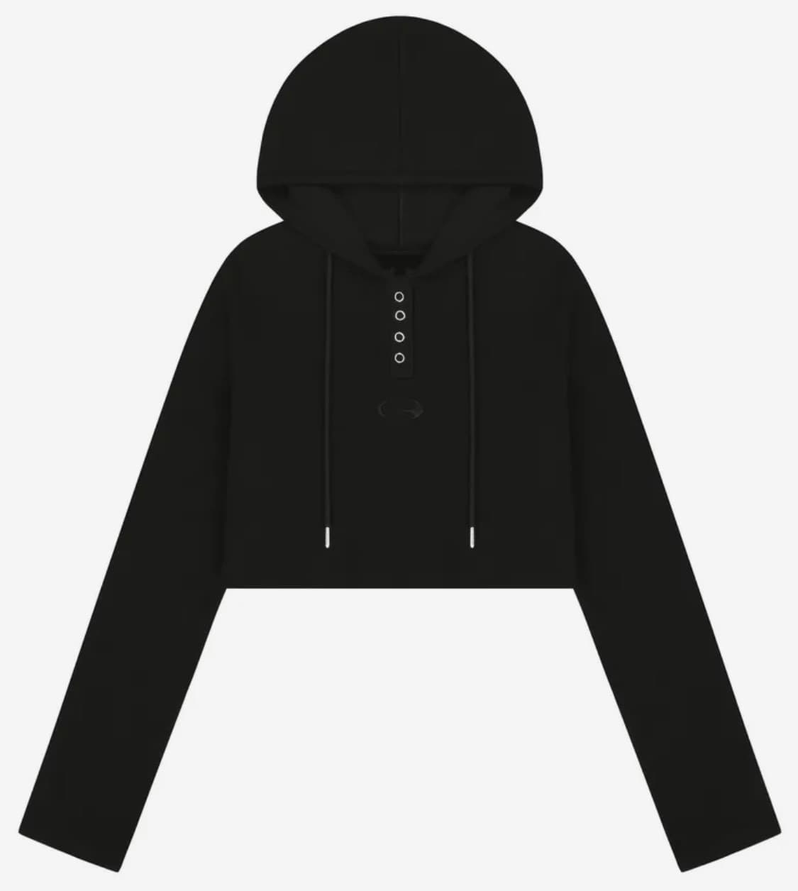 샴페인 블랭크 에스테틱 후드 크롭티 상품이미지2