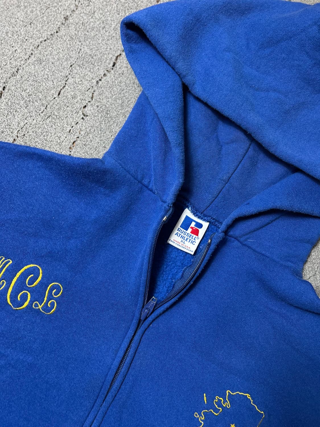 USA 90년대 추정 러셀 애슬레틱 후드집업 판매 상품이미지2