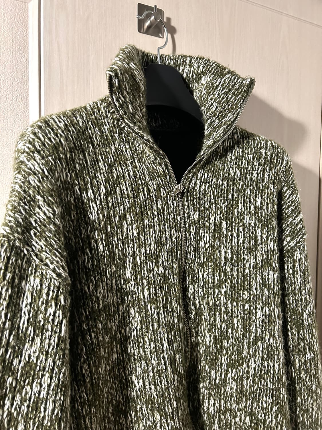 Crop Knit 2way Zip up Jacket 상품이미지1