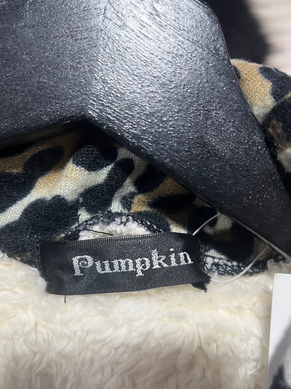 레오파드 레이어드 퍼 후드집업 상품이미지3