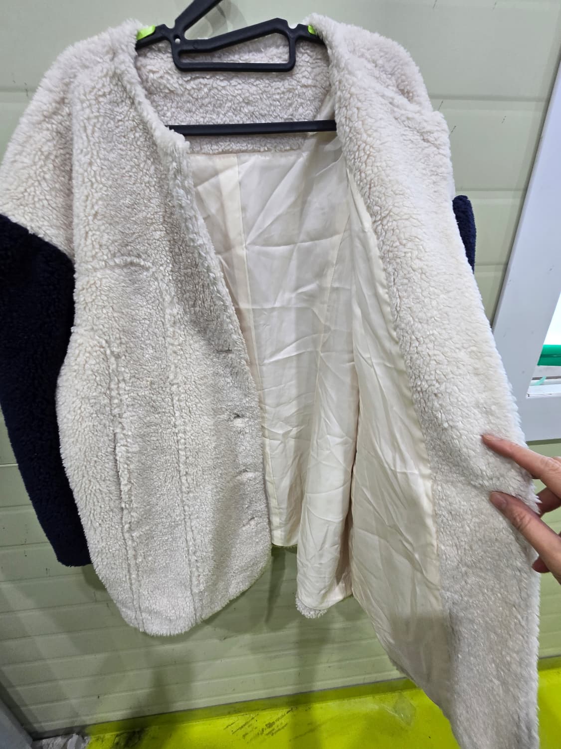 양털 플리스 자켓 아이보리 상품이미지6