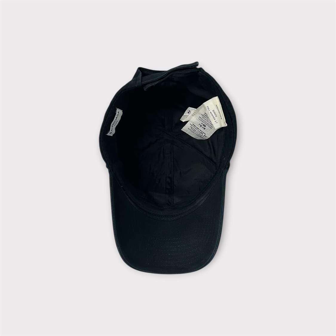 웨이브 자수로고 블랙 볼캡 (1775)  상품이미지7