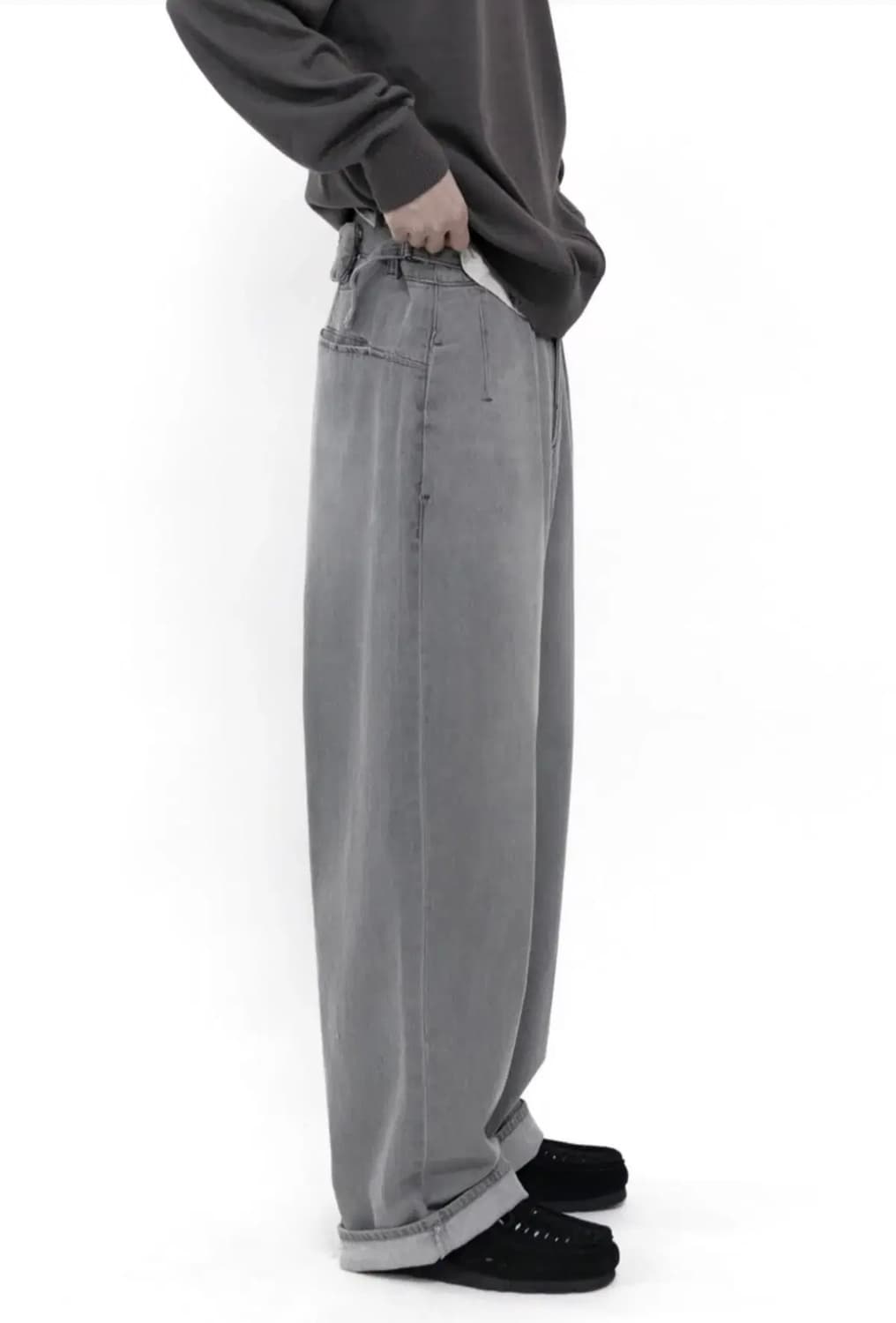 [3] 폴리테루 6pk 루즈드 데님 워시드 그레이  상품이미지3