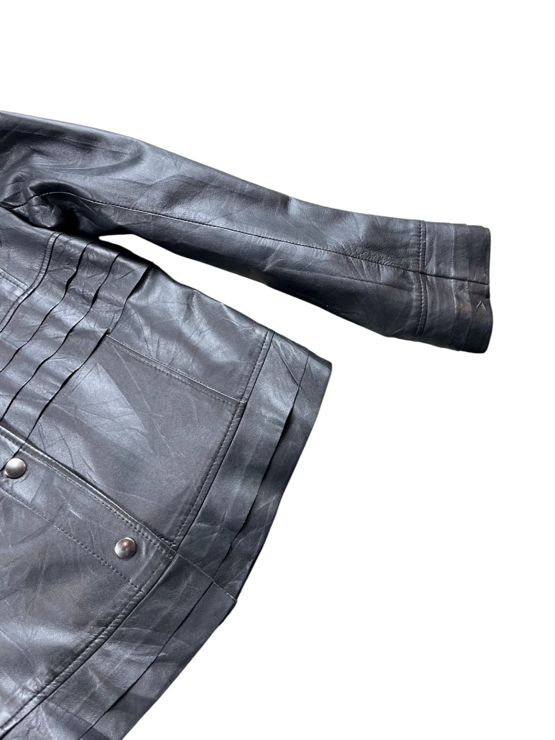 Vintage 양가죽 크롭 자켓 상품이미지4