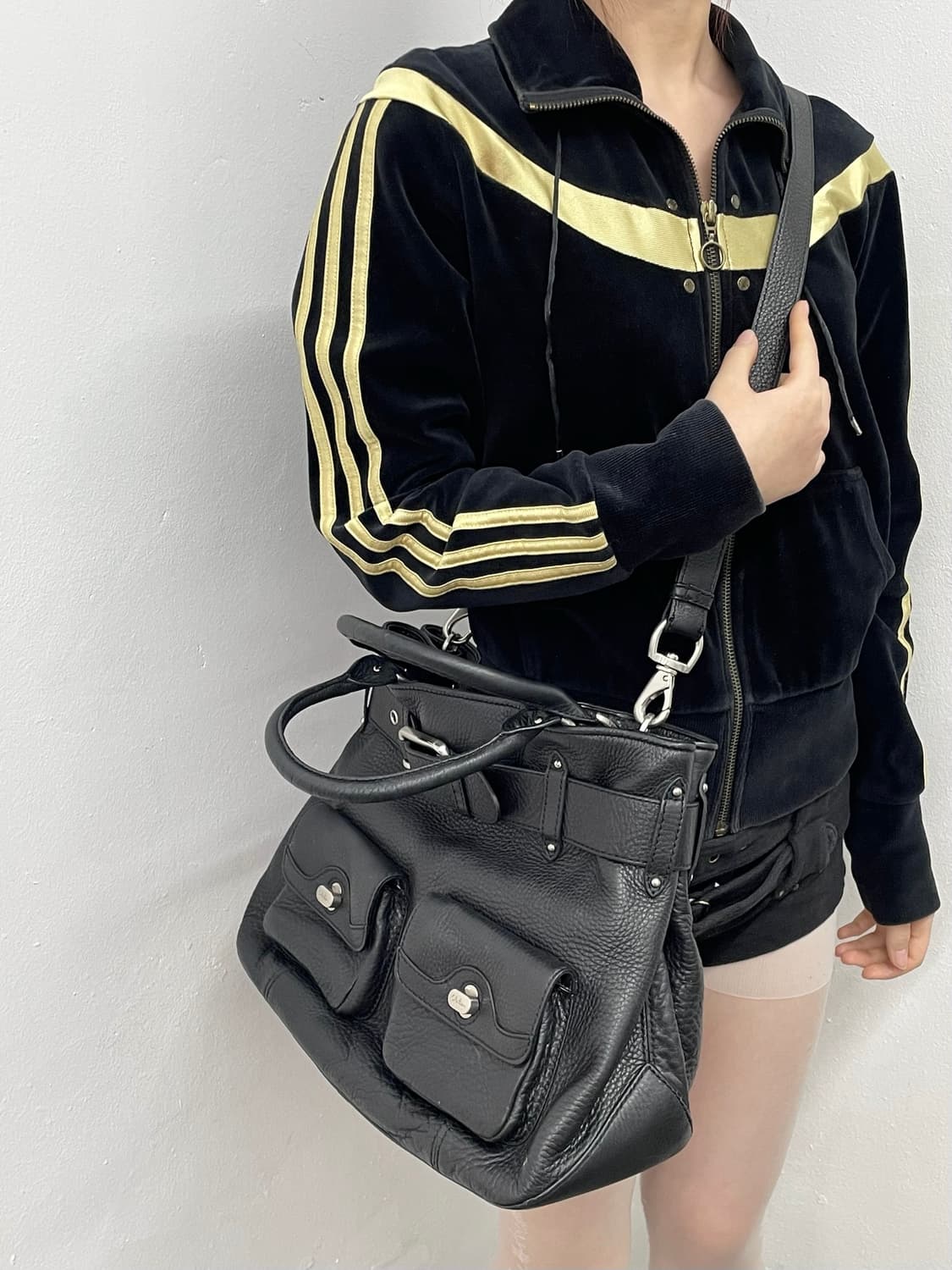 콜한 멀티포켓 은장 벨트 사첼백  상품이미지5