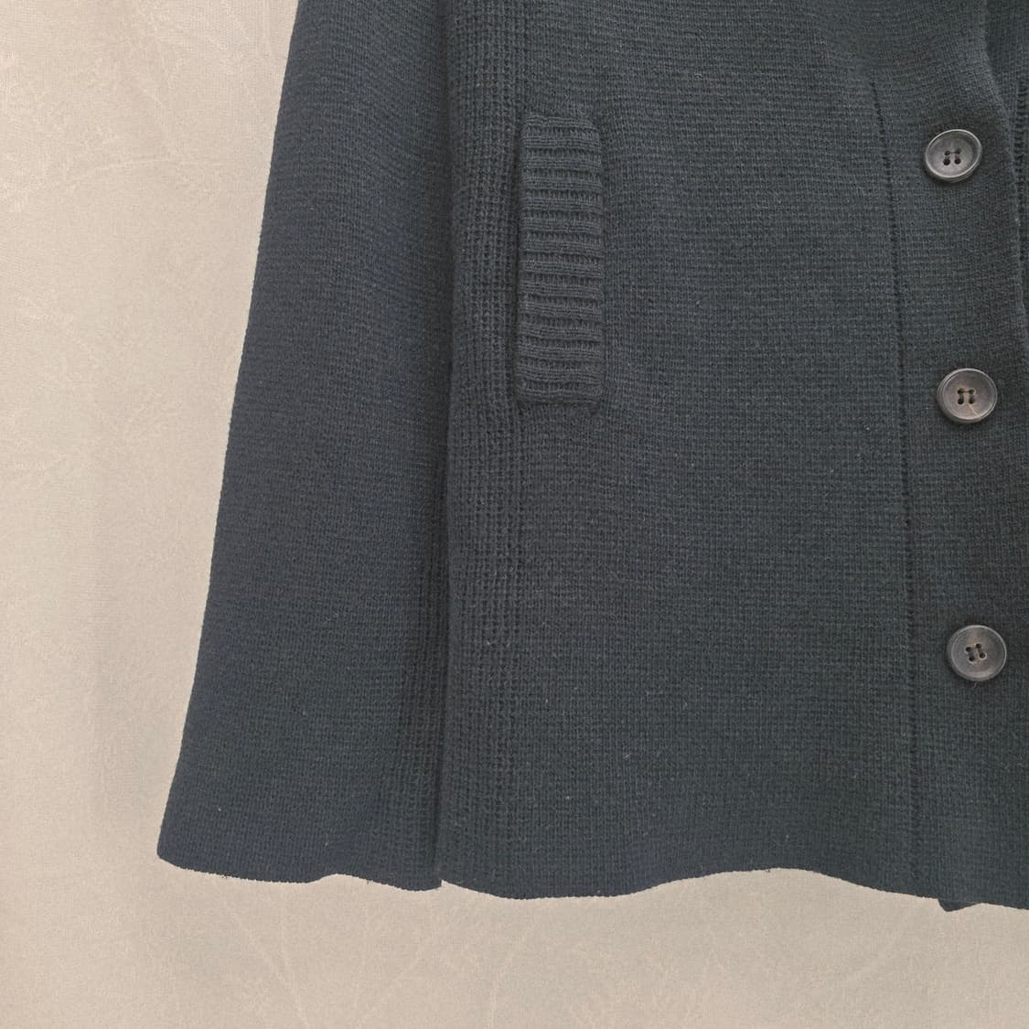 시스템 블랙 울 니트 가디건 상품이미지6