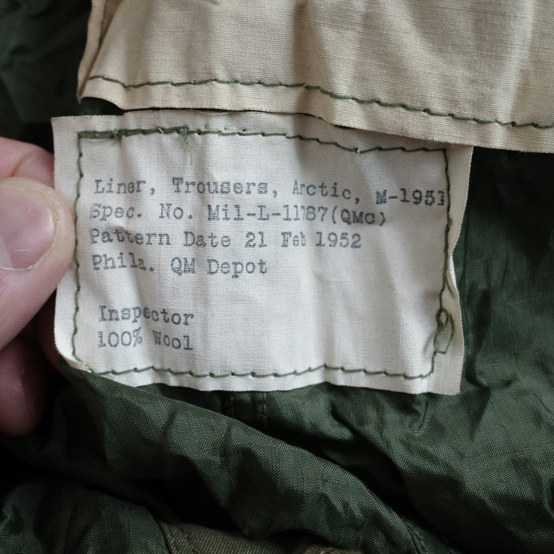 50s [데드스탁] 오리지널 미군 M51 필드팬츠 & 울라이너 풀세트 상품이미지8