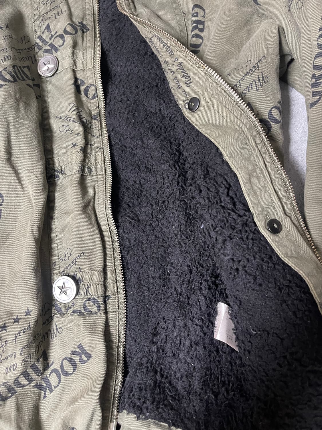 (Ziddy)y2k down fur jacket 상품이미지5