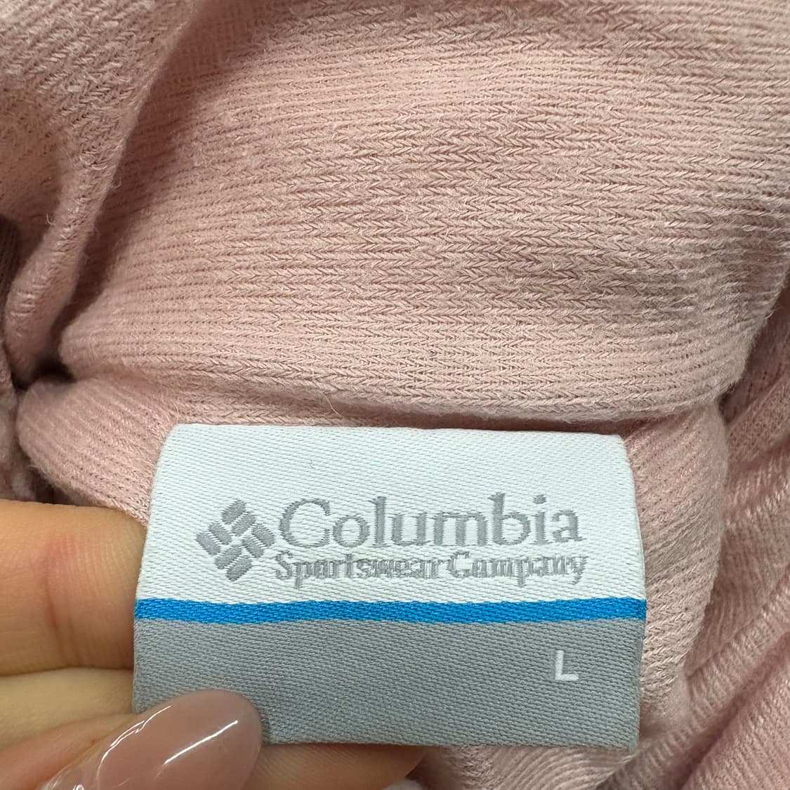 [정품/L] 컬럼비아 핑크 쉐르파 플리스 후드집업 b16 상품이미지5