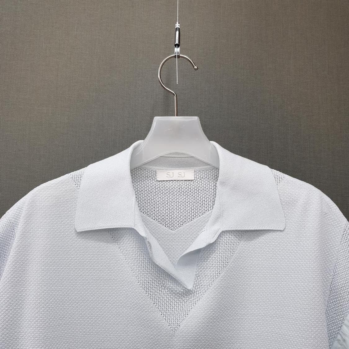 한섬 SJSJ 2024 텍스처 블록 조니 칼라 니트 F사이즈 상품이미지2