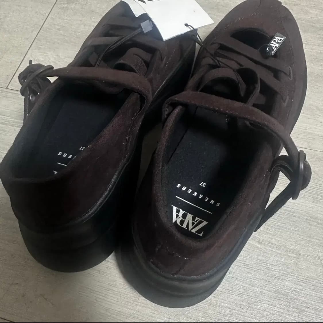 [새상품] 자라 메리제인 브라운 37 (240) 상품이미지3