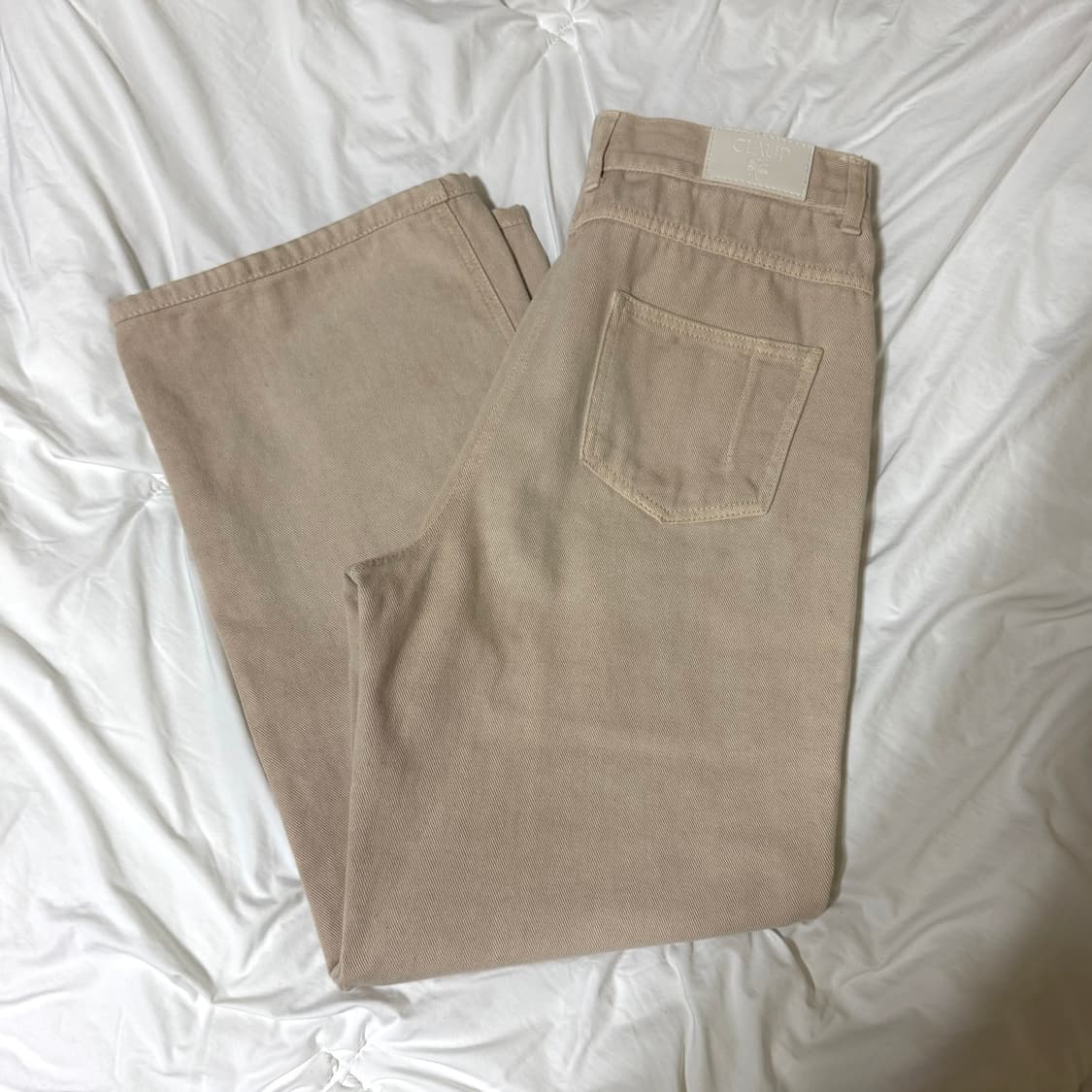 ➕NICE CLAUP 나이스클랍 크림 데님 상품이미지4