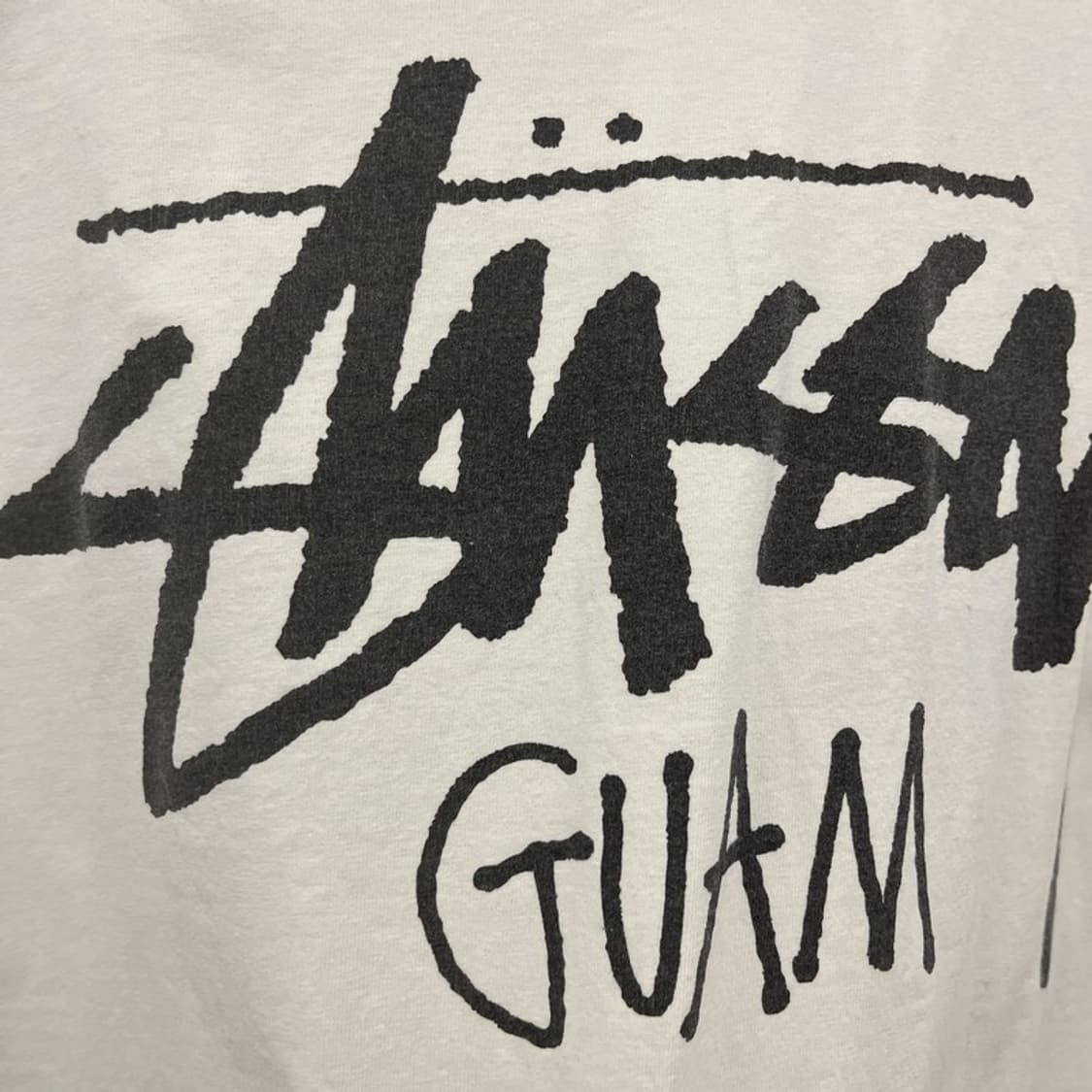 스투시 괌 빈티지 캐주얼 스트릿 빅로고 반팔티 L C10997 상품이미지7