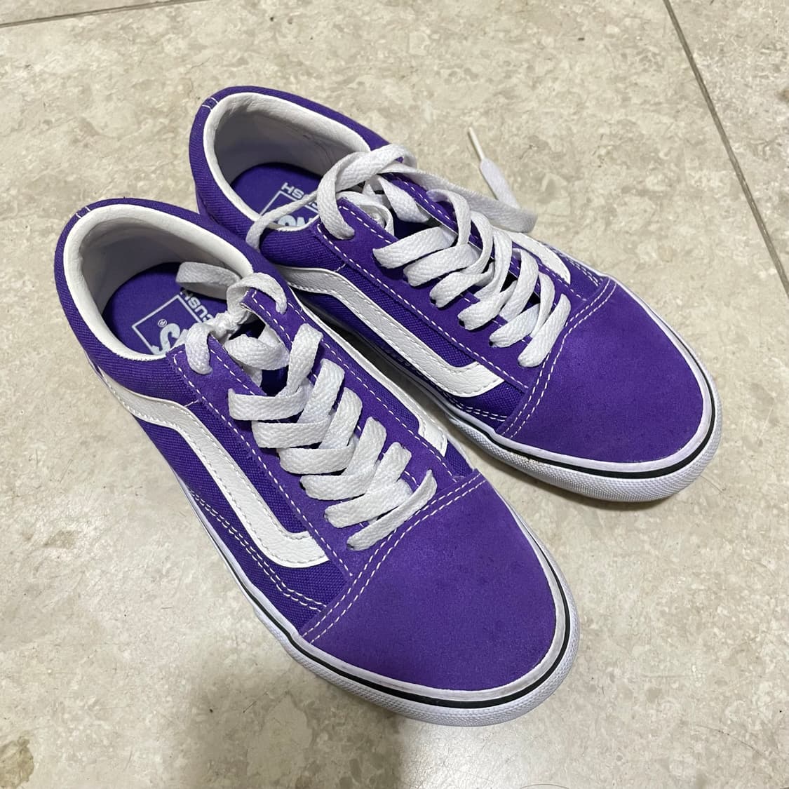 반스 올드스쿨 스니커즈 운동화 225 재팬 퍼플 보라 상품이미지1