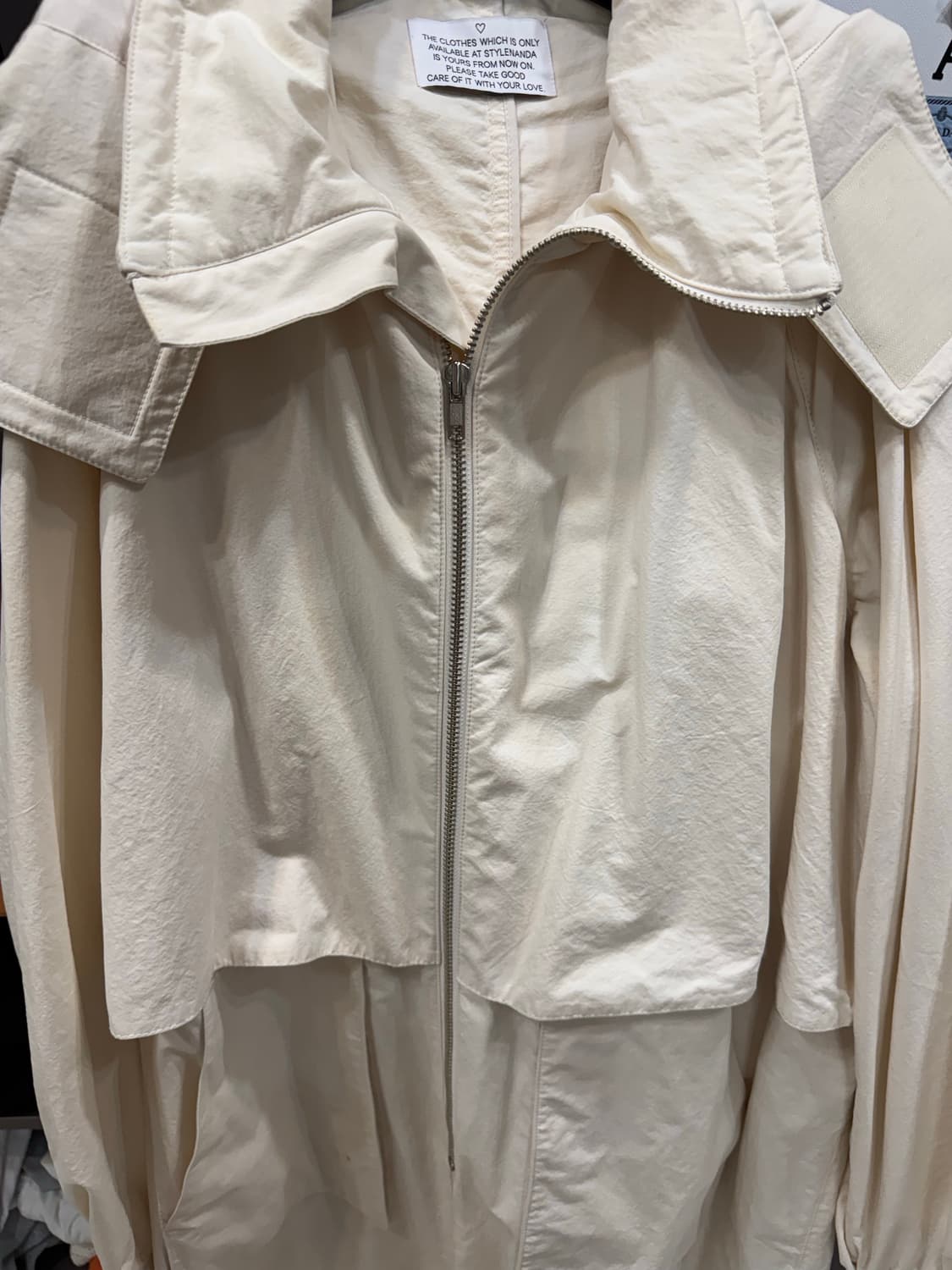 스타일난다 후드트렌치점퍼 (탈부착가능) 상품이미지6