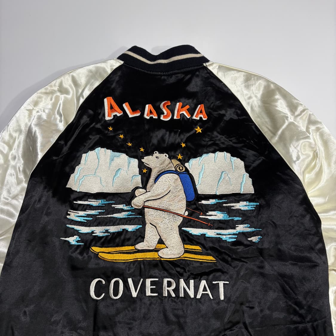 커버낫 자수 블랙 스카잔 자켓 상품이미지5