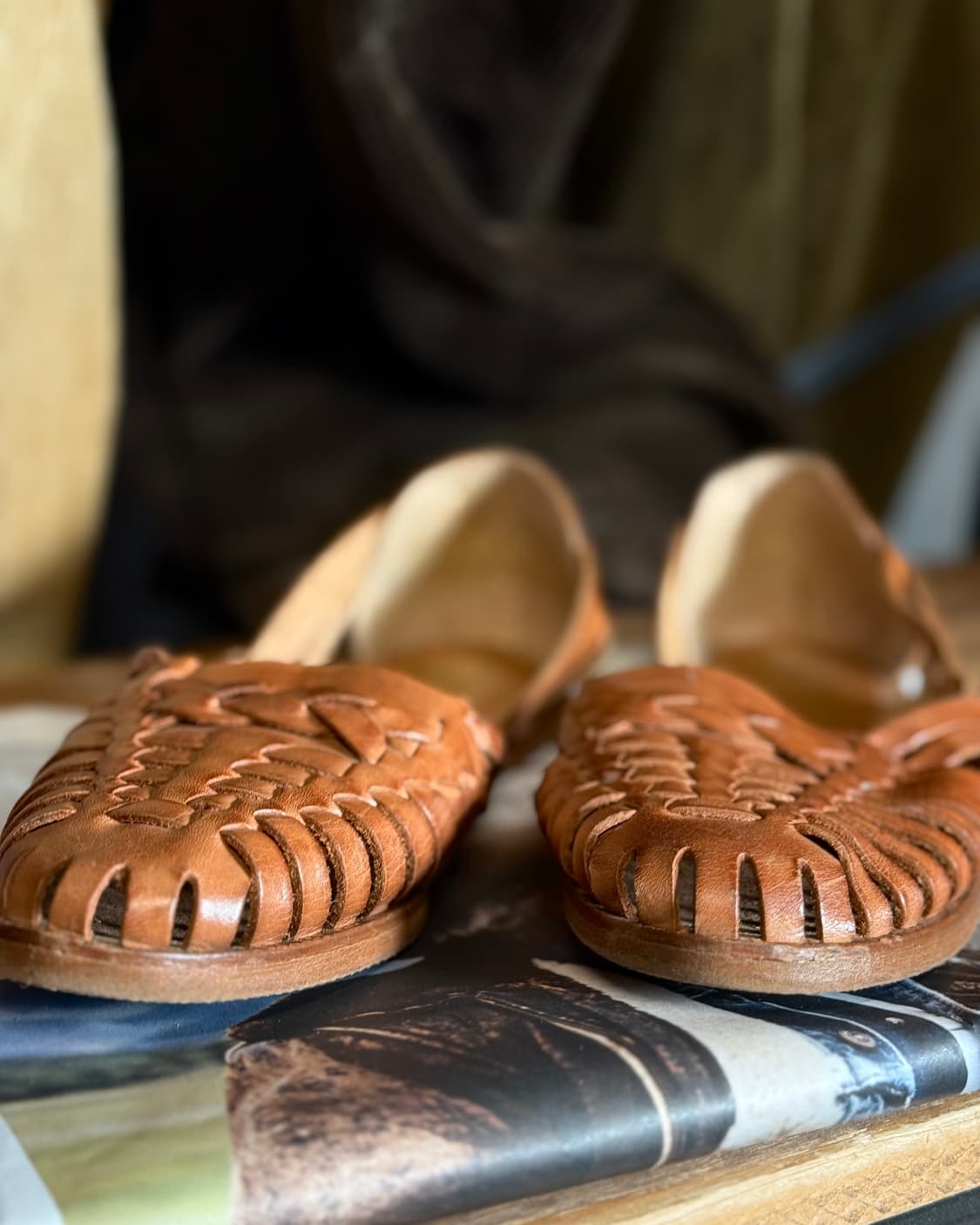 90's 카스터스 레더 후리체 샌등 6 1/2 상품이미지8