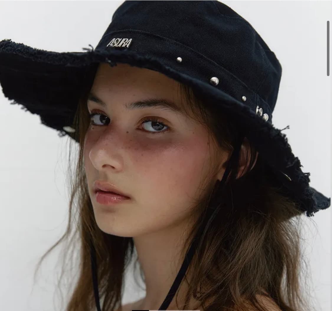 아수라 stud cotton hat 스터드코튼햇 블랙 상품이미지1