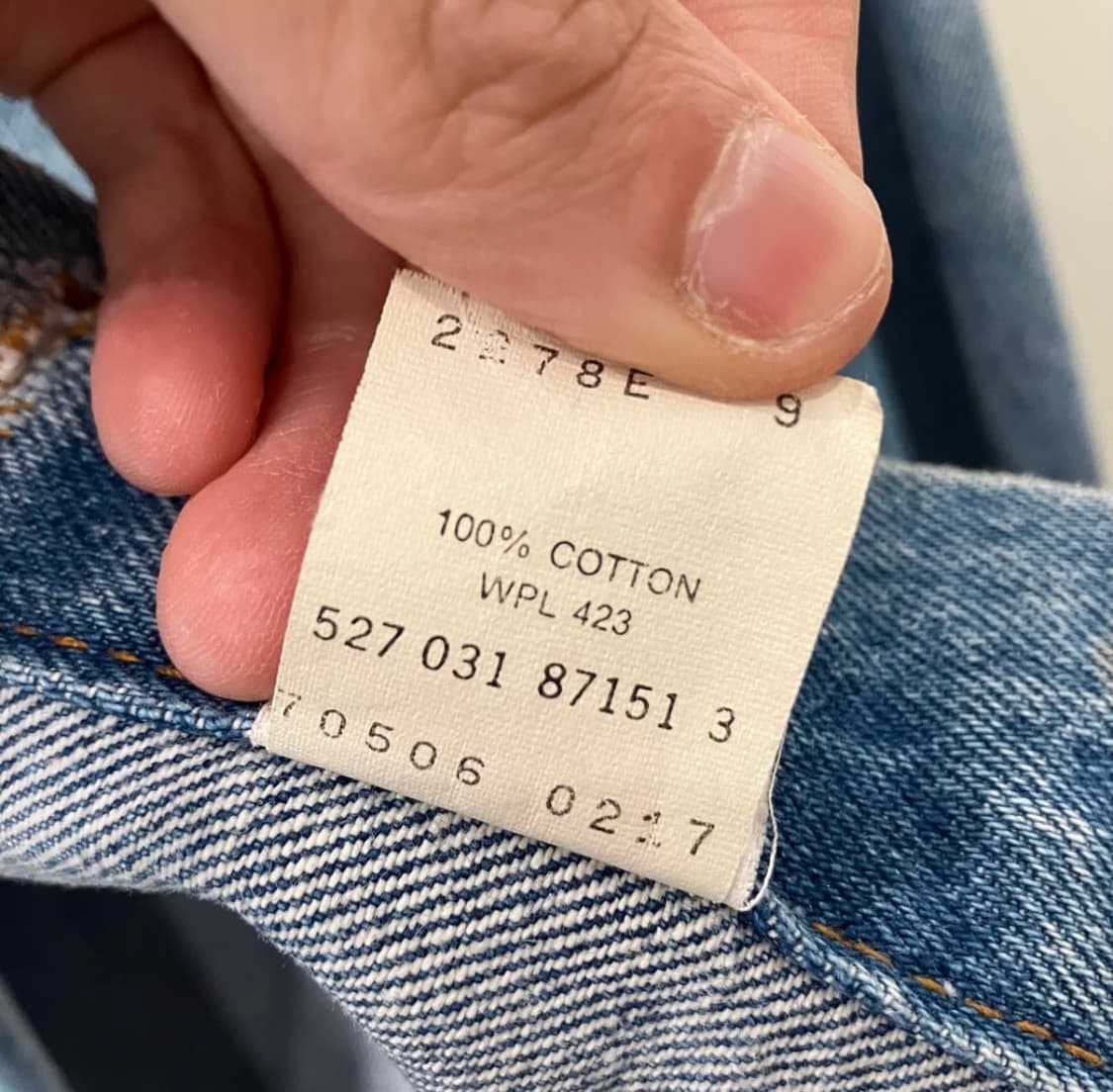 75 usa 리바이스 데님 청자켓 상품이미지6