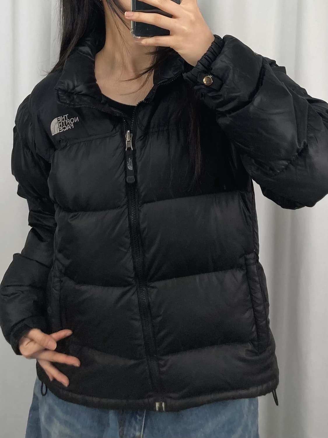 노스페이스 700 눕시 블랙 패딩 상품이미지2