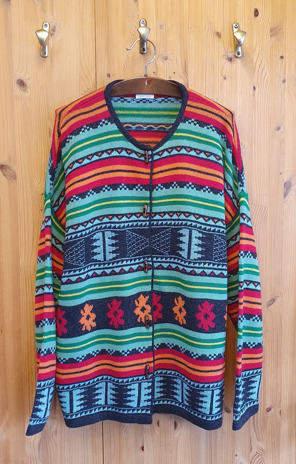 88.베네통 에스닉 박스가디건 상품이미지1