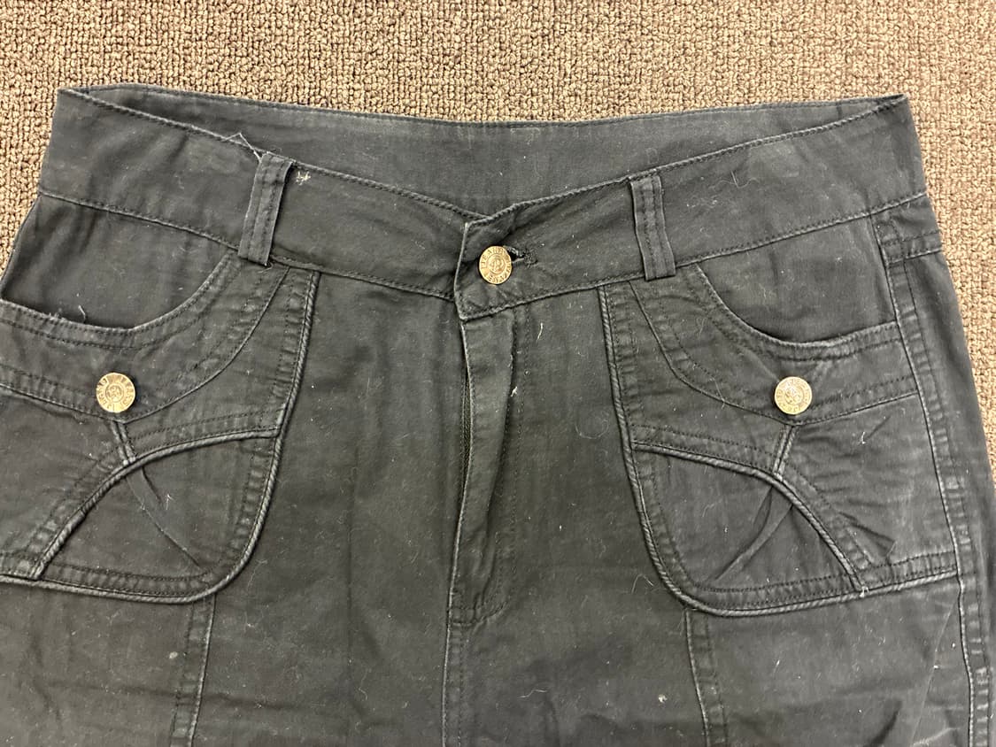 XL)Japanese vintage 여성 포켓 디테일 카고 팬츠 상품이미지5
