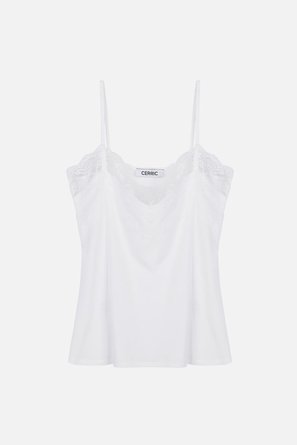 Lace Trim Sleeveless _ White 상품이미지1