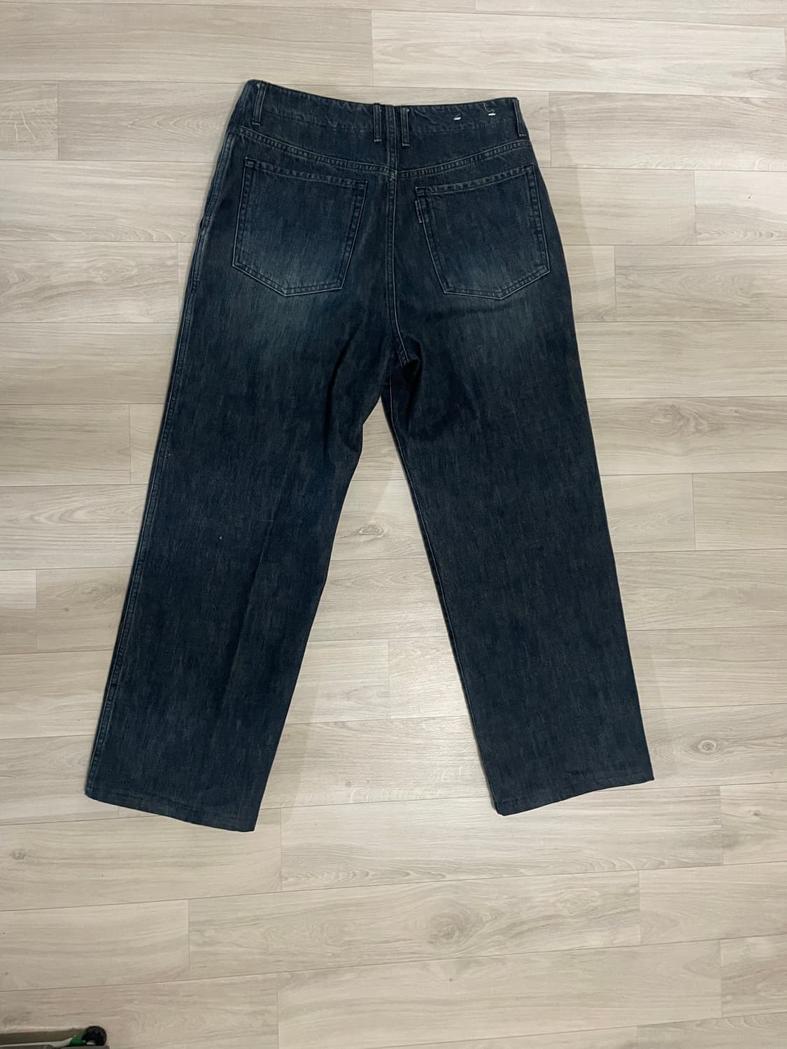 포터리 원워시드 와이드 데님 인디고 3사이즈 상품이미지2