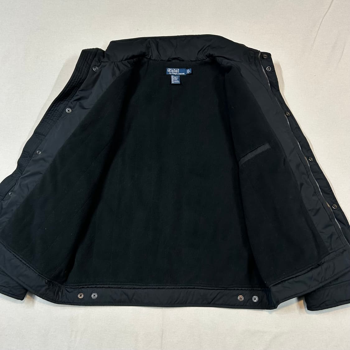 L) 폴로 랄프로렌 블랙 폴리쉘 히든후드 페리 자켓 상품이미지5