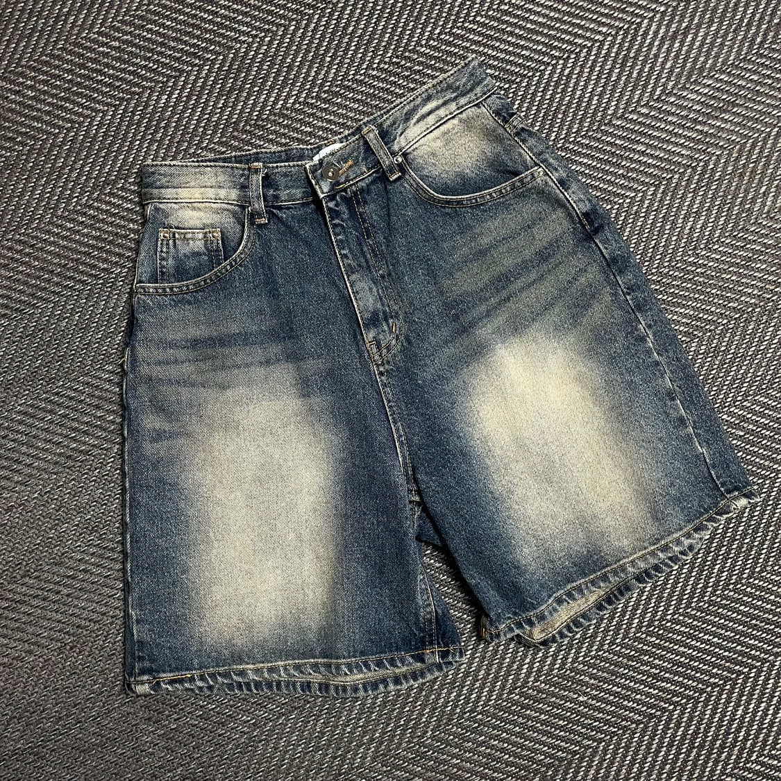 JJIM 빈티지 워싱 데님 버뮤다 팬츠y 5128 상품이미지1