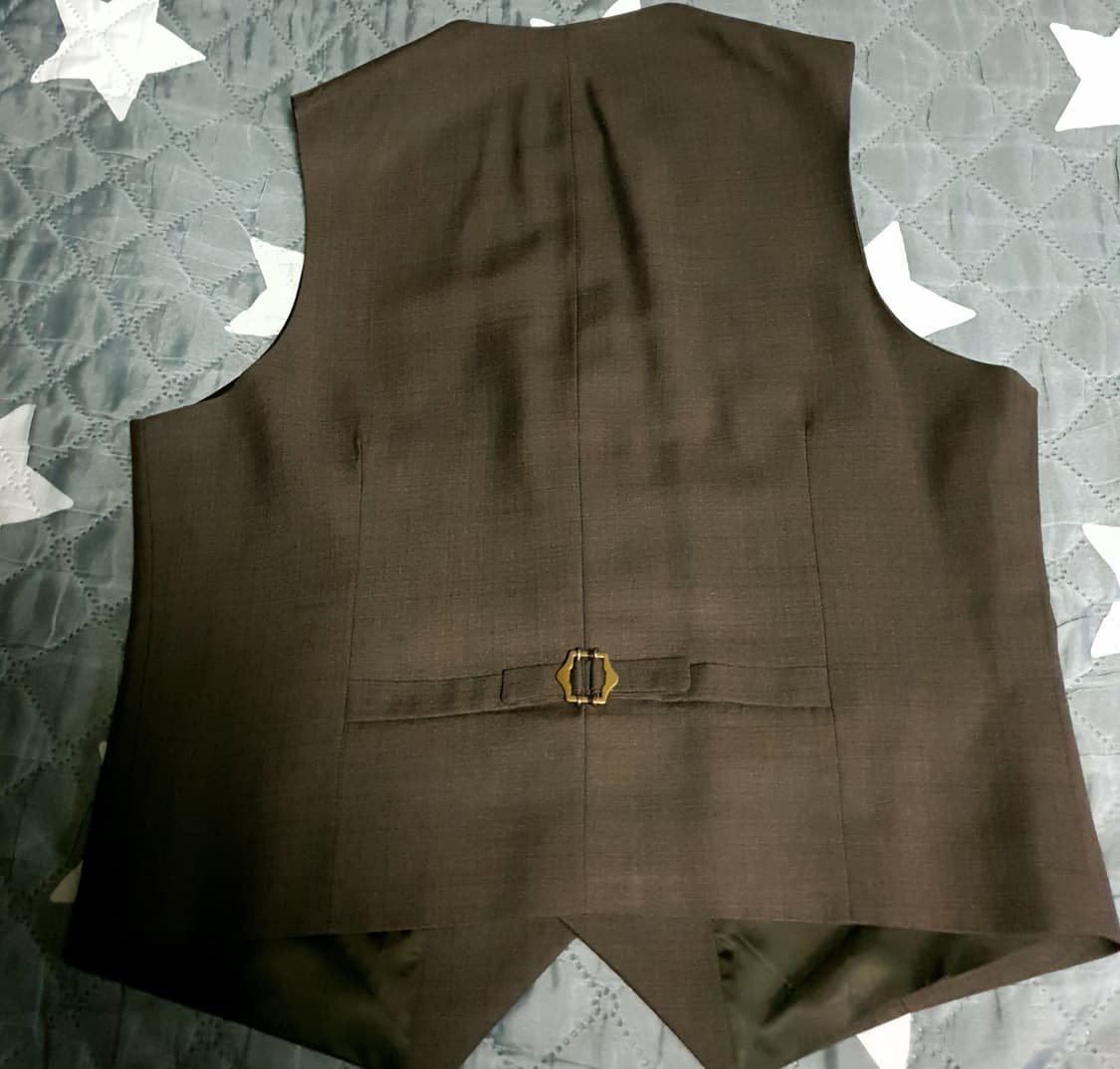 (맞춤정장) 구월양복 이태리원단 클래식 수트+베스트 셋업 다크브라운 상품이미지5