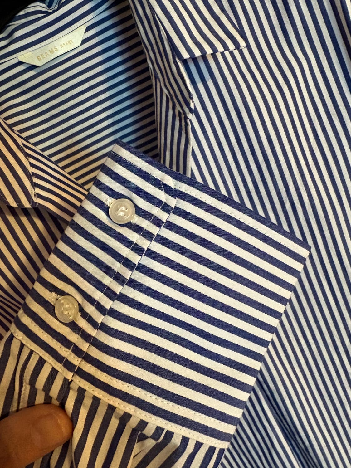 빔즈 하트 스트라이프 셔츠 상품이미지3