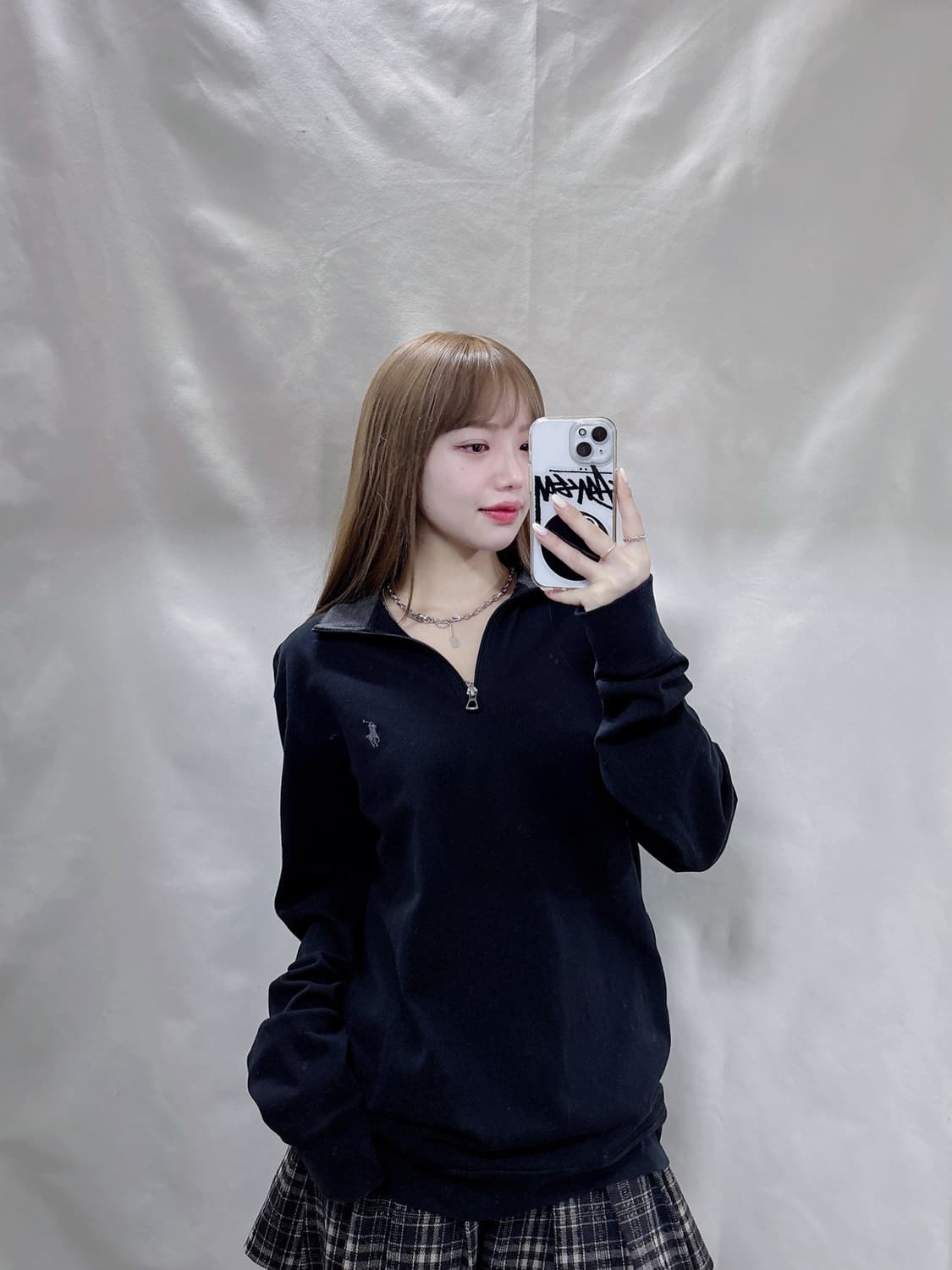 폴로 랄프로렌 QR 포니 반집업 니트  상품이미지2