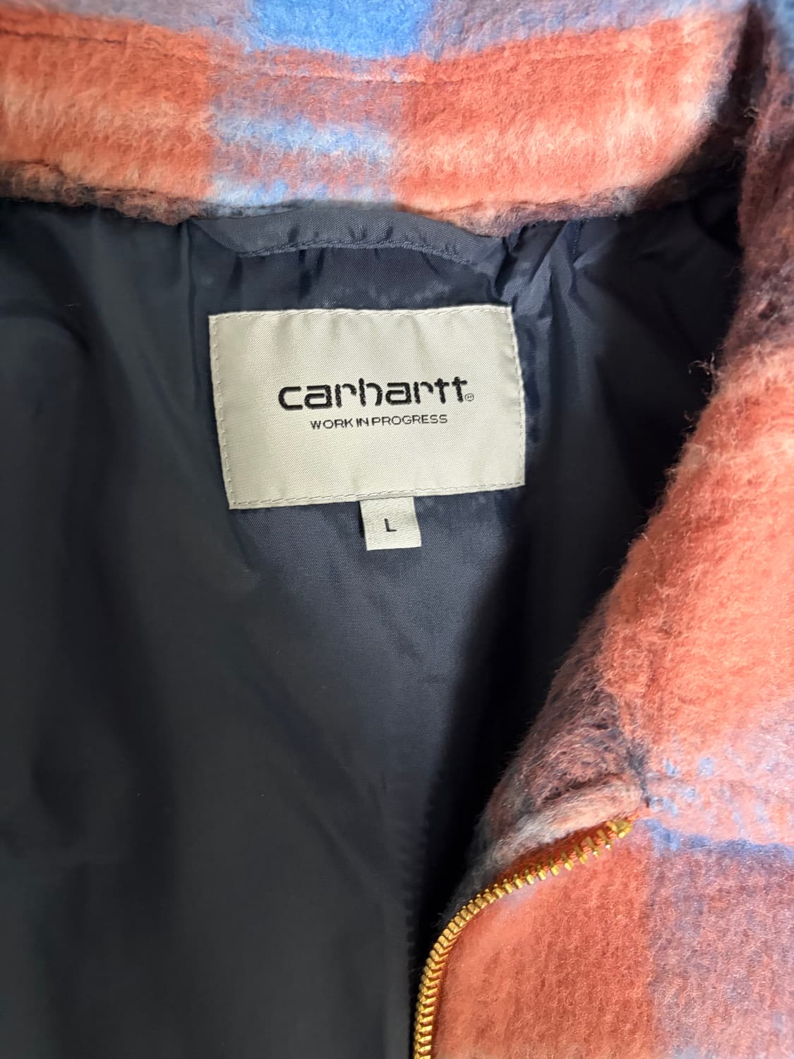칼하트 WIP 카이런 애쉬핑크 셔츠자켓 L 상품이미지4