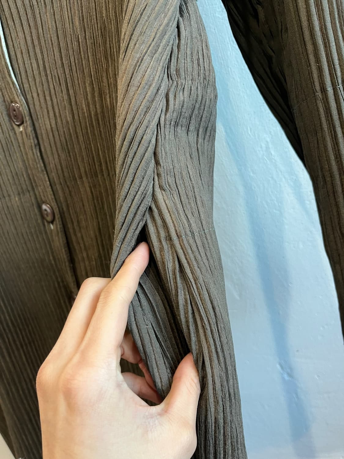 JPN 플리츠 후디 롱 자켓 상품이미지3