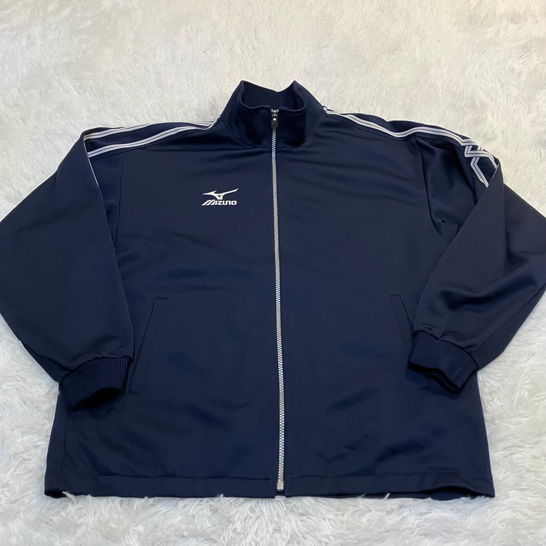 빈티지 미즈노 네이비 저지 803 y2k 스트릿 갸루 펑키 일본빈티지 상품이미지2