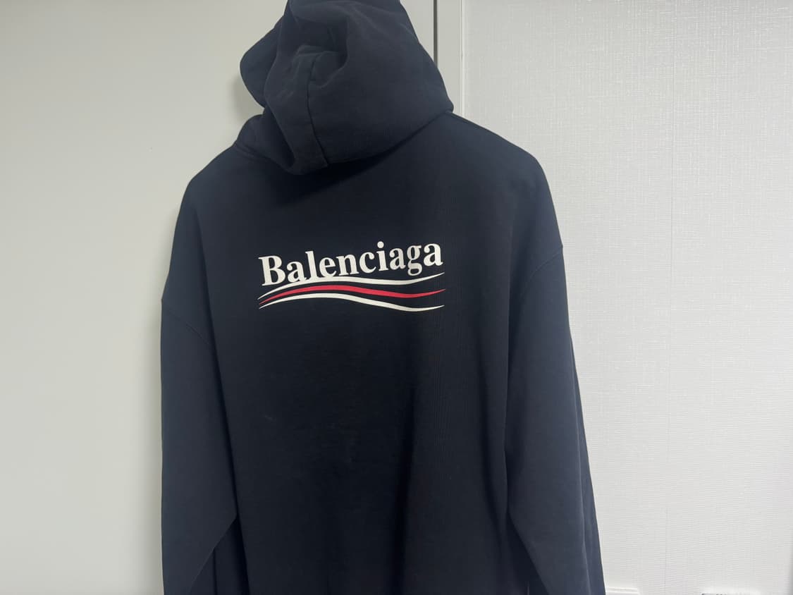 발렌시아가 웨이브로고 후드s 상품이미지2