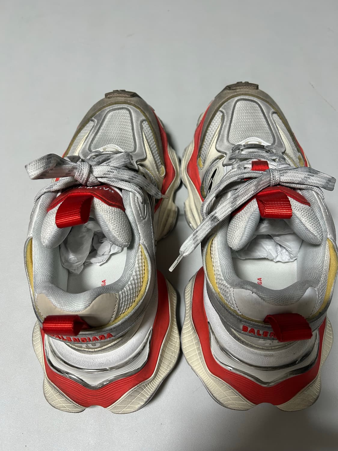 발렌시아가 카고 레드/그레이 런웨이 버전 상품이미지3