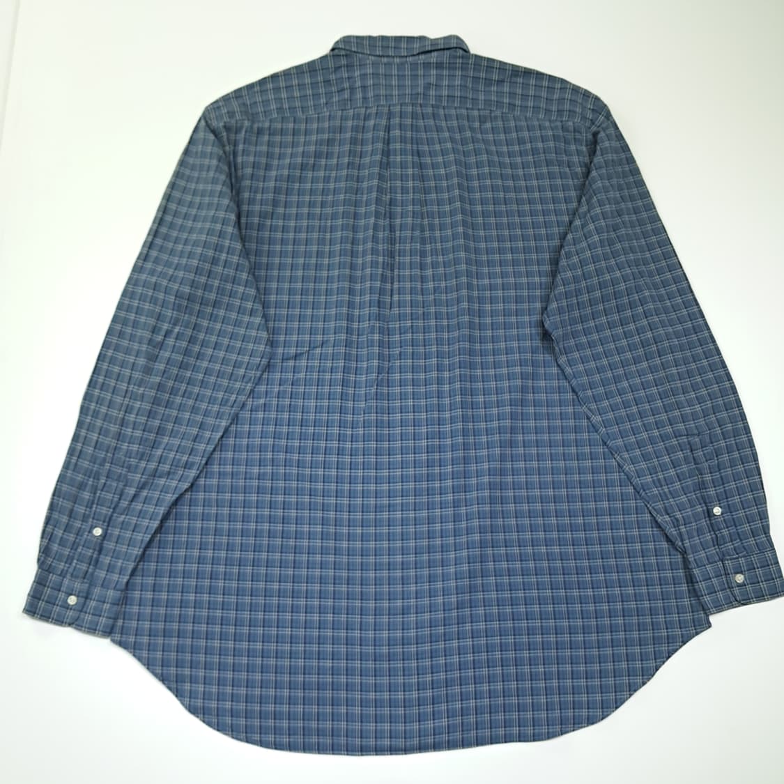 CK048 2XLT 폴로 00s 네이비 스몰 타탄체크 셔츠 남방 상품이미지6